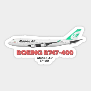 Boeing B747-400 - Mahan Air Sticker